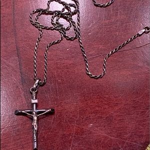 Pure Italian chain with cross .925 original